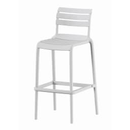Piso Taburete Silla alta bar cocina Galt 65cm Blanco Blanco