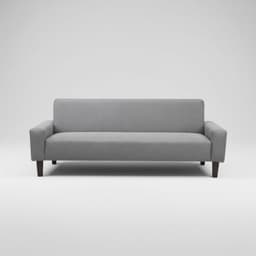 Futon Sofa Cama 3 cuerpos Tapiz Genova - Con Reposabrazos Grafito
