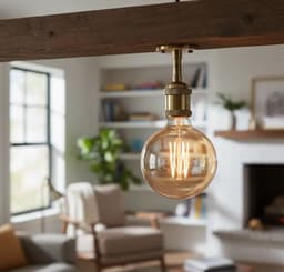 Ampolleta LED G80 Yellow Glass E27 6W VINTAGE