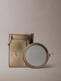 Giftset De Billetera Y Espejo Dorado Dorado TALLA UNICA