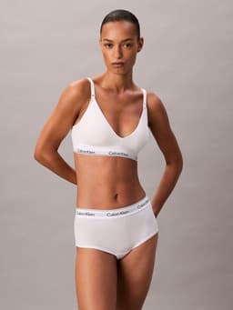 Bralette De Lactancia Icon Cotton Modal Blanco Blanco S