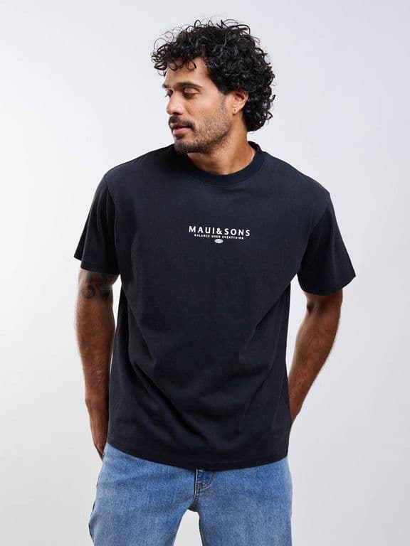Polera MC Lioel Negro Hombre Negro S