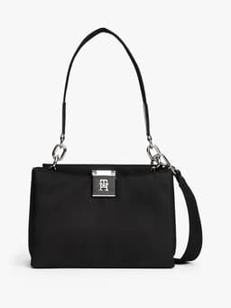 Cartera Satchel Heritage Con Logo Negro Negro TALLA UNICA
