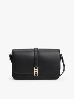 Bandolera Con Solapa Monogram Negro Negro TALLA UNICA