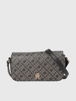 Cartera Bandolera Print Monograma Negro Negro TALLA UNICA