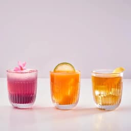 SET 6 VASOS BAJOS  OUESSANT ROSADO
