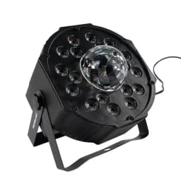 Foco PAR RGB 18 LED 60W Giratorio Profesional DMX - SC