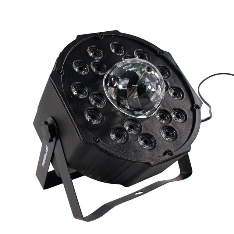 Foco PAR RGB 18 LED 60W Giratorio Profesional DMX - SC
