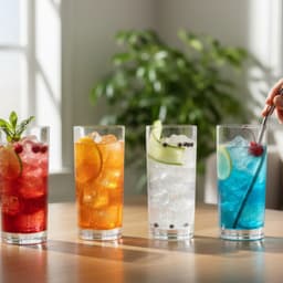 SET 4 VASOS ALTOS FIRENZE BOHEMIA, 350 ML