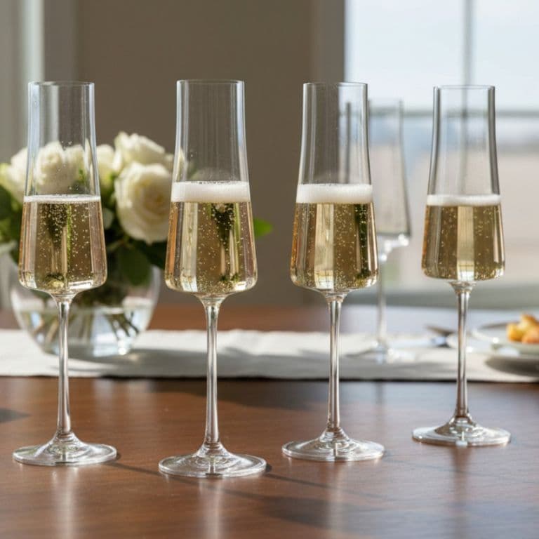 SET 4 COPAS CHAMPAGNE TRENTO BOHEMIA, 210 ML