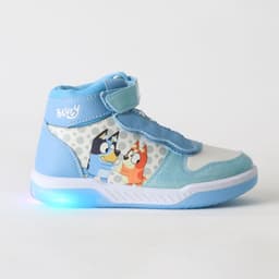 Zapatilla Cana Alta Nina Luces Celeste Bingo & Celeste 26