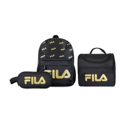 Set Mochila 10lts Urbanix + Lonchera termica + Estuche Spark negro-gold Negro TALLA UNICA