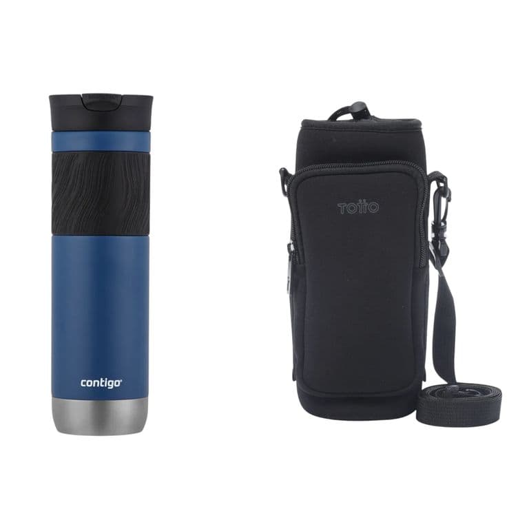 Vaso Mug 710 ml + Porta botellas Totto