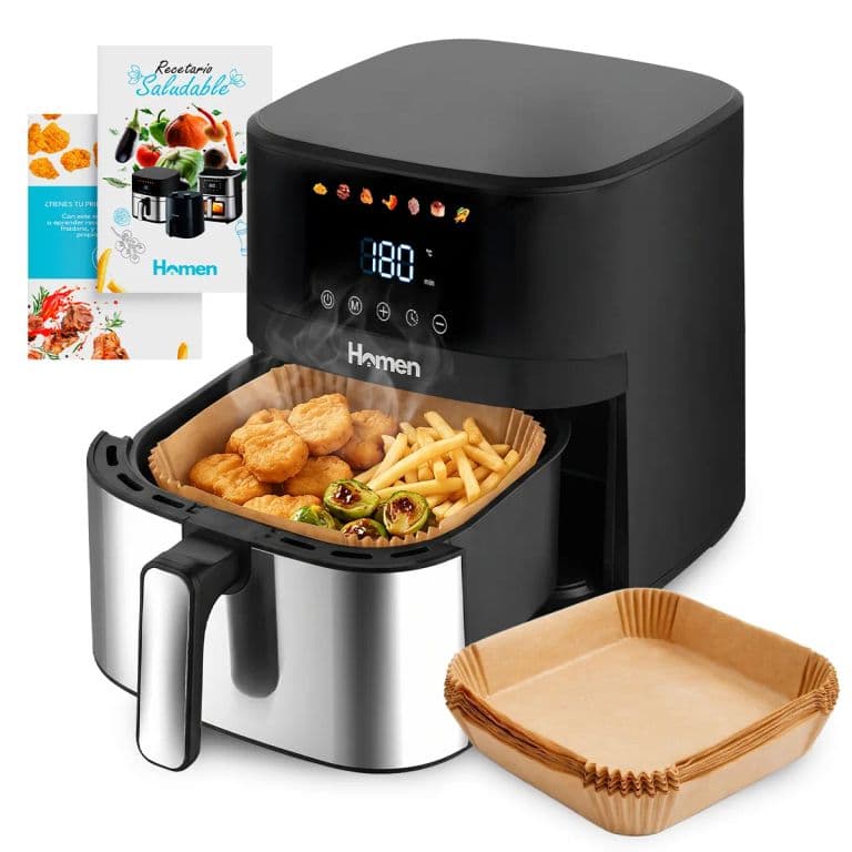 Freidora De Aire 8 Litros Touch Air Fryer + Recetario