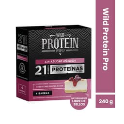 Barra De Proteina Wild Protein - 4 Unidades FRUTOS ROJOS