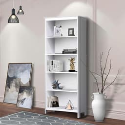 Librero Repisero Gray OAK White Line