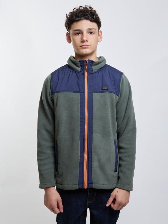 Poleron Micropolar Highforest Verde Infantil Verde 10