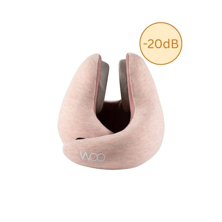 Woo Travel Almohada de viaje con reduccion de ruido Rosa TALLA UNICA