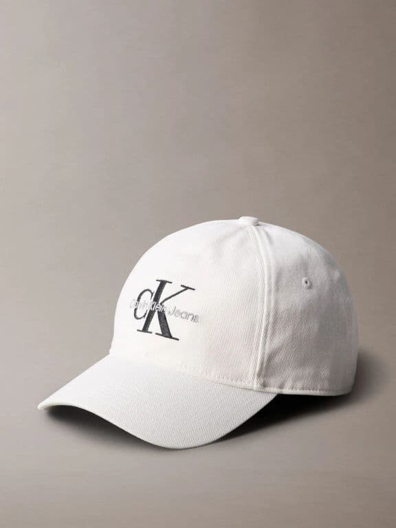 Jockey con Logo Monograma Bordado Blanco Blanco TALLA UNICA