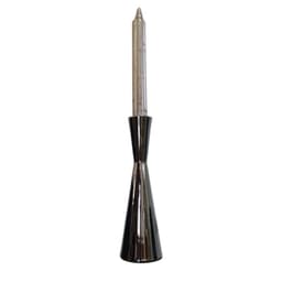 Candelabro de metal plateado 22 cm