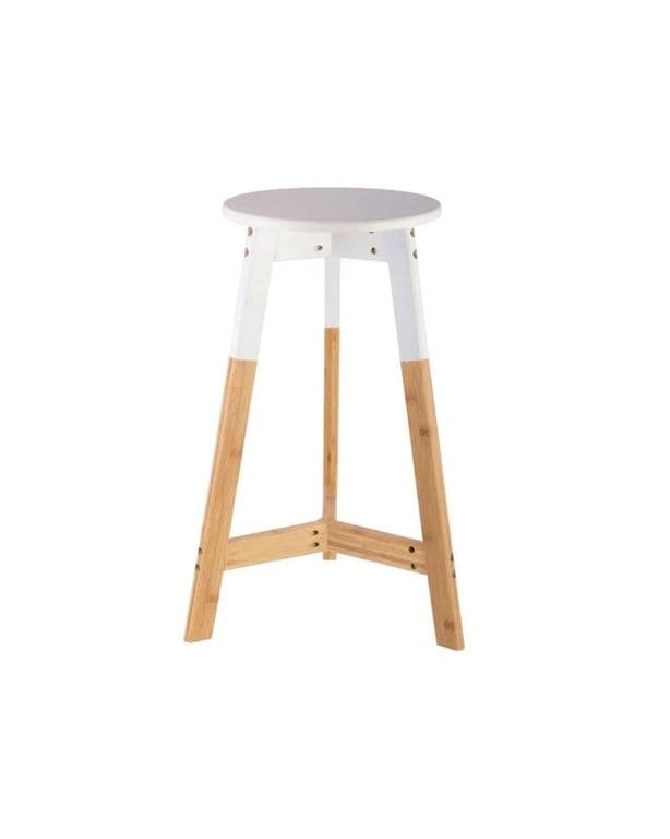 Piso De Bar Homelike 65 cm Blanco