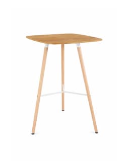 Mesa Alta Estilo Nordico MDF Natural - 70X70 CM
