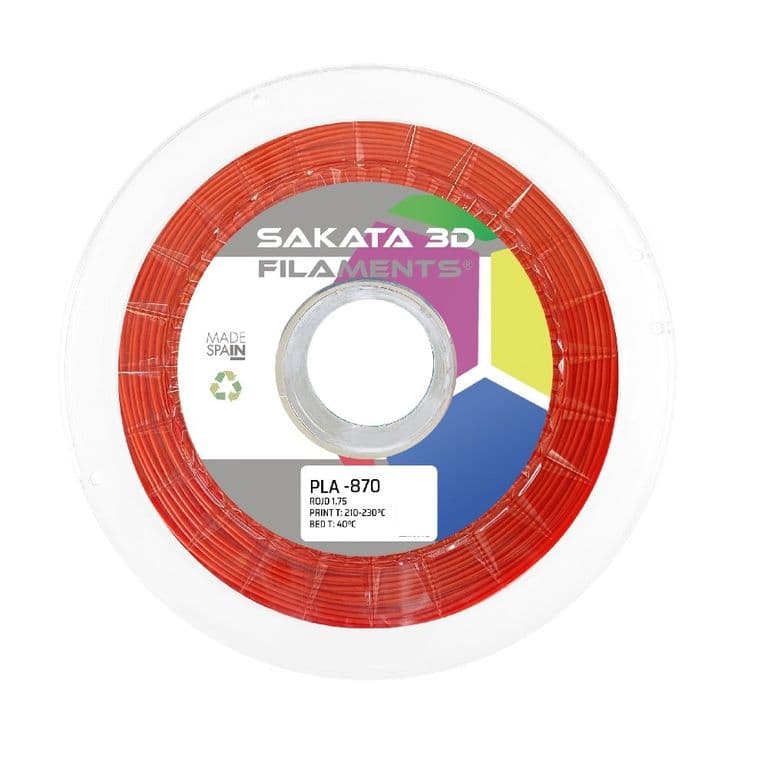 Filamento Sakata PLA HR-870 Rojo 1,75mm 1kg