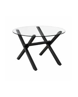 Mesa de Vidrio Redonda X Black 110 cm