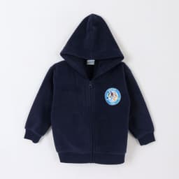 Polar Escolar con Gorro Nino Logo Azul Marino Azul 2