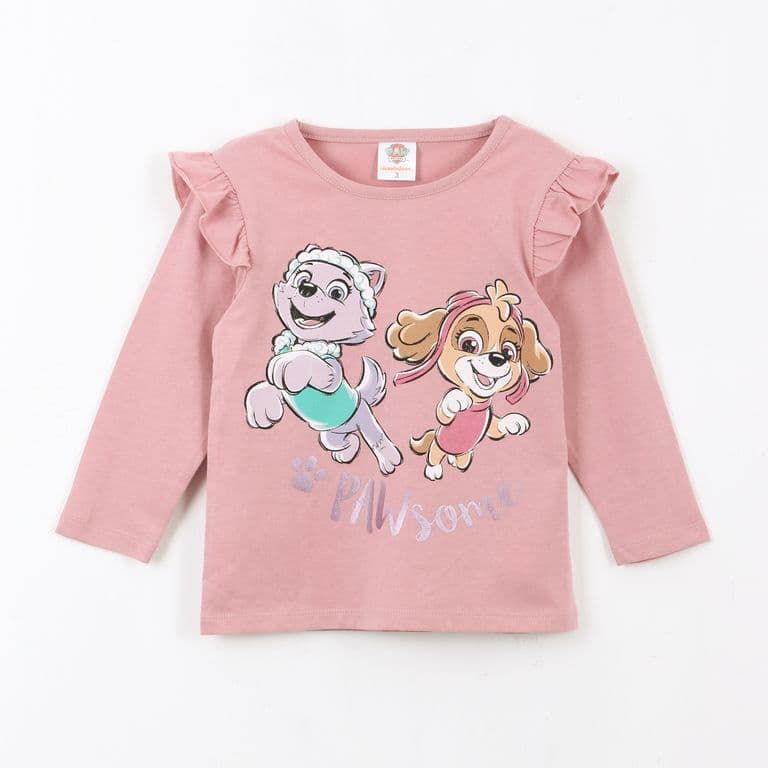 Polera Manga Larga Nina Vuelos Friends Rosado Rosa 4