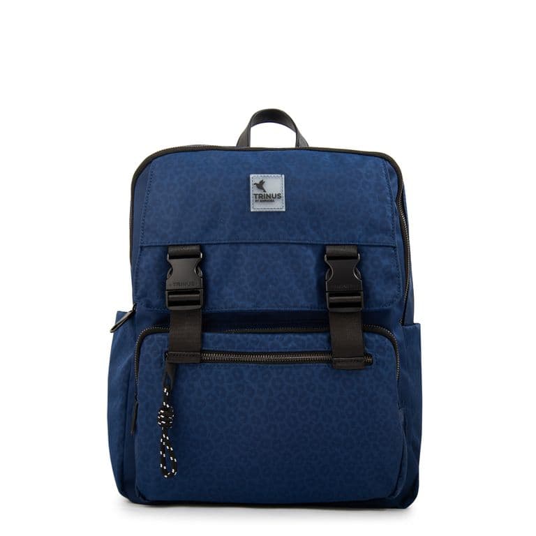 Mochila porta notebook college grande azul Azul TALLA UNICA