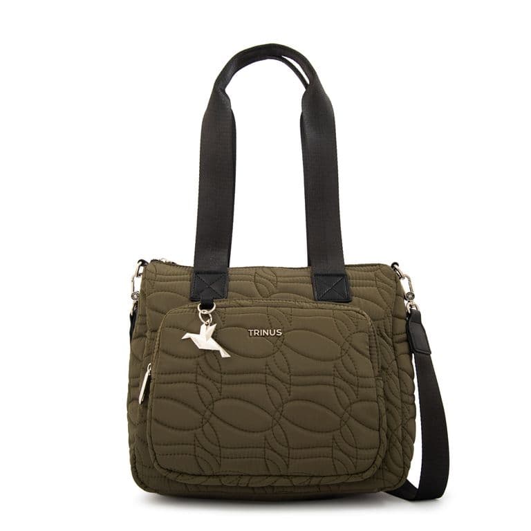 Cartera tote ivanca grande verde oliva Verde TALLA UNICA