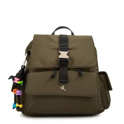 Mochila con tapa melania mediana verde oliva Verde TALLA UNICA