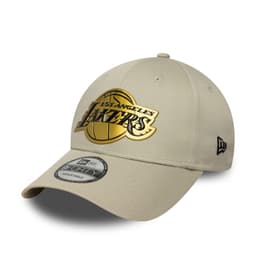 Gorra 9Forty NBA Los Angeles Lakers Metallic Beige Beige TALLA UNICA