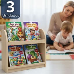 Pack 3 Libros Para Colorear Pintar Educativo Con Stickers Disenos Surtidos