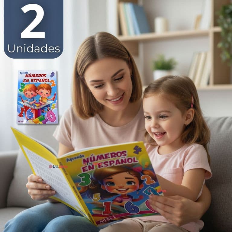 Pack 2 Libros De Aprendizaje Numeros En Espanol Educativo Disenos Surtidos
