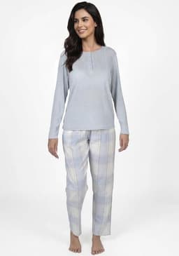 Pijama de mujer 601600M-CEL Celeste S