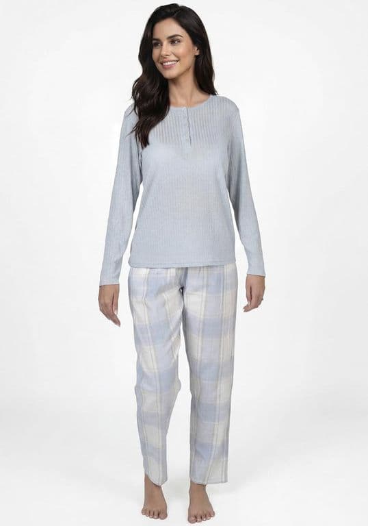 Pijama de mujer 601600M-CEL Celeste S