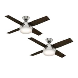 PACK X2 VENTILADOR DE TECHO DANTE NIQUEL 44"
