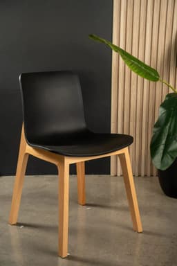 PACK 2 SILLAS PARA COMEDOR MODELO SELENA COLOR NEGRO