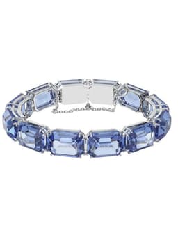 Pulsera Millenia banada en rodio 5614927 Azul TALLA UNICA