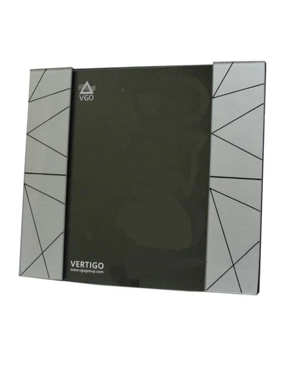 Marco vidrio combinado 10x15 cm Plateado