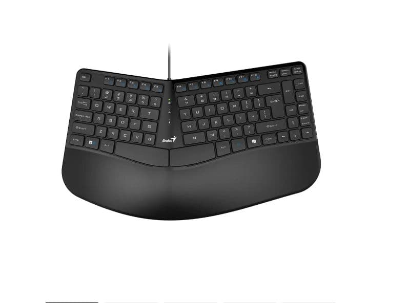 TECLADO ERGONOMICO COPILOT PALM REST USB BLACK ERGO KB-700