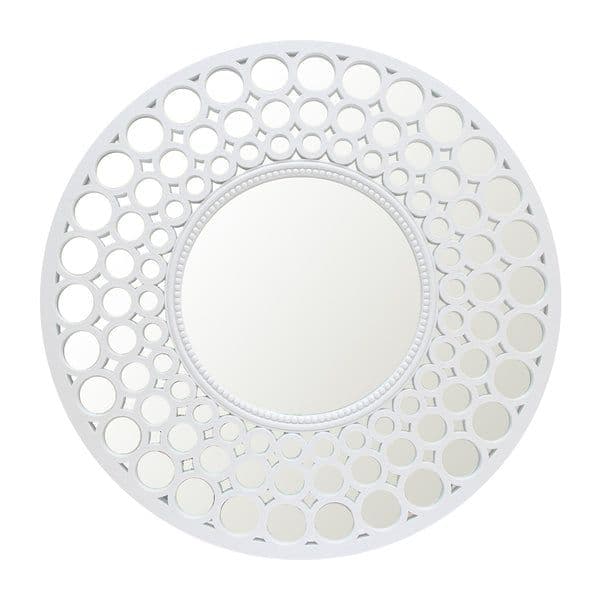 Espejo redondo 63 cm Blanco