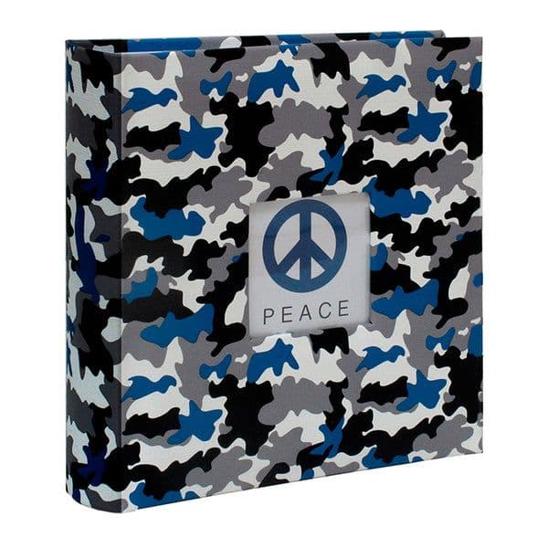 Album camuflado con memo 15x21 cm / 100F Azul