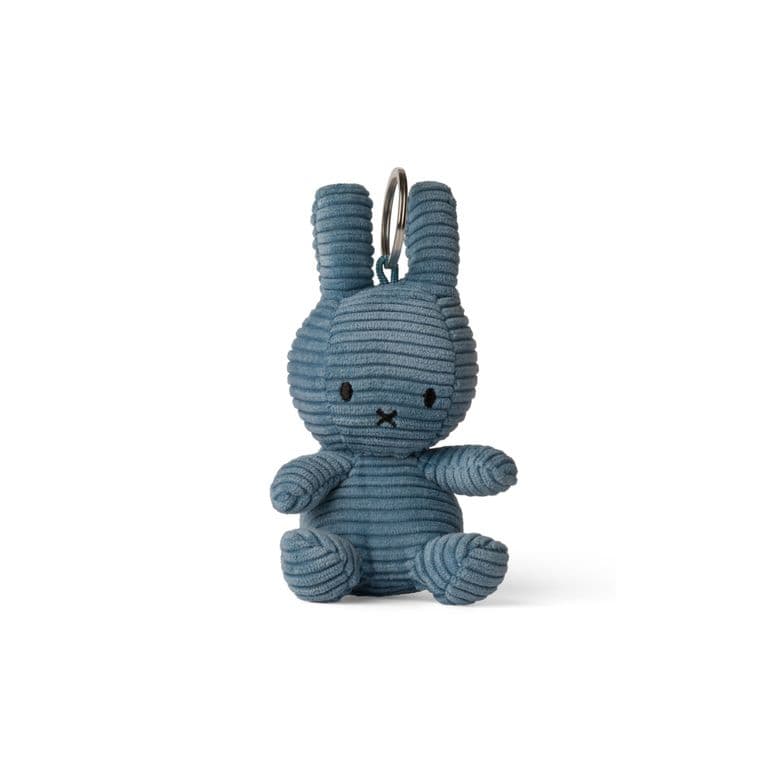 Peluche y llavero Miffy Keychain ECO Corduroy - 10 cm- 4" color Azul Azul TALLA UNICA