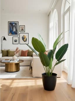 Planta Artificial Paradise Birds 120 Cm/8 Hojas Verde 120 Cm.