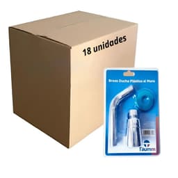 Brazos Ducha Plastico Cromada Al Muro Con Difusor X18