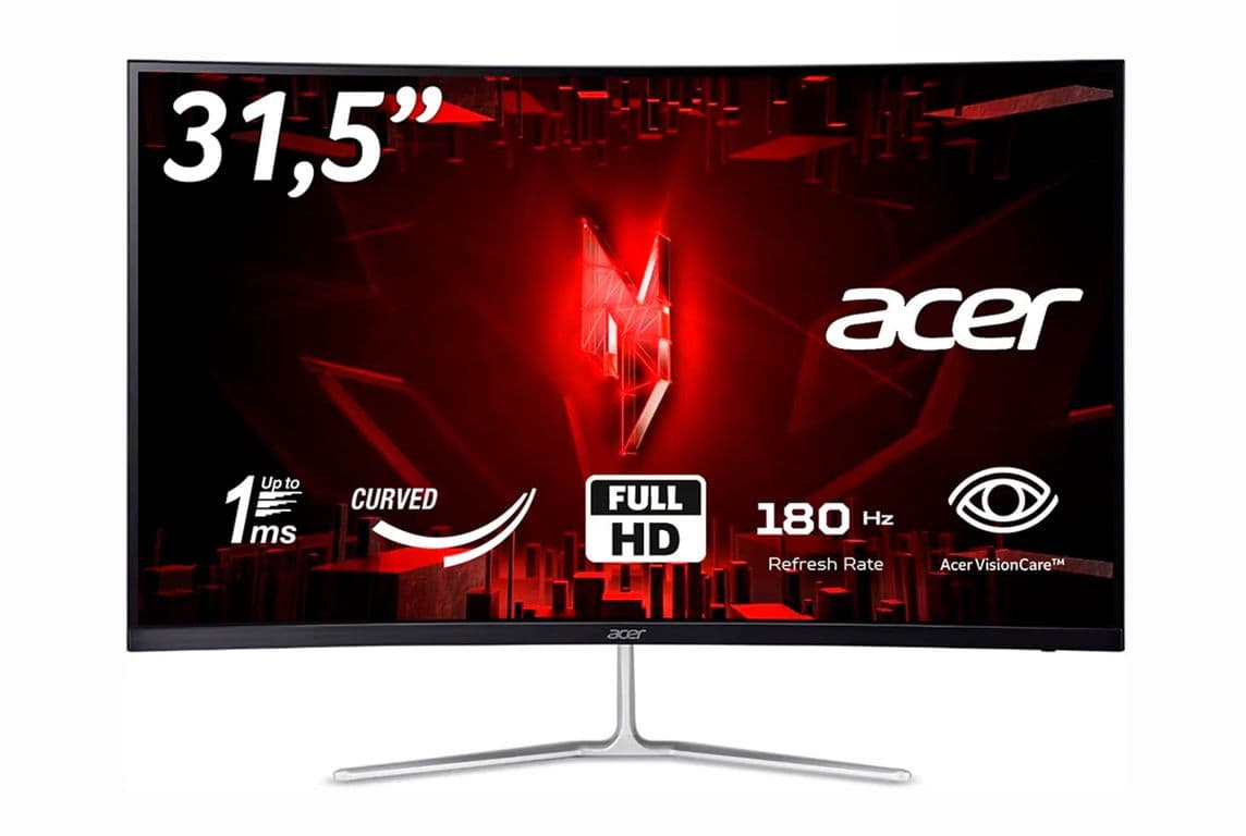 Monitor Gamer Curvo EDA320Q 31,5 FHD 180Hz 1Ms AMD FreeSync Panel VA