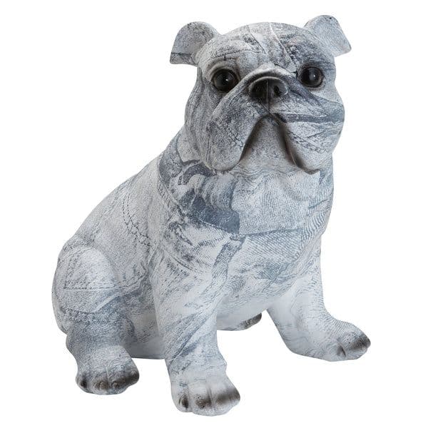 Adorno resina perro jean 23x17x22 cm. Azul